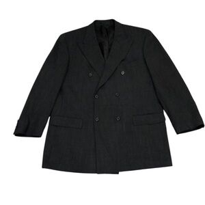 Hugo Boss Botticelli Lucca Sports Coat Size 56 Dark Gray Virgin Wool Blazer